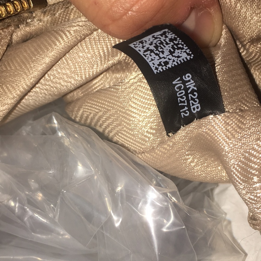Michael Kors Rhea Backpack Beige Leather Gold Hardware Designer Bag - Picture 5 of 15